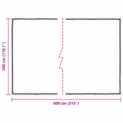 vidaXL Plant CoverÃÂ with Eyelets 1x8 m Polyethylene cover for garden bed - 3 x 8 m
