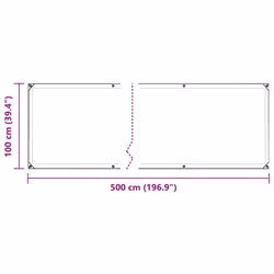 vidaXL Plant Cover with Eyelets 1x5 m PVC cover for garden bed crop cover - Additional view 8