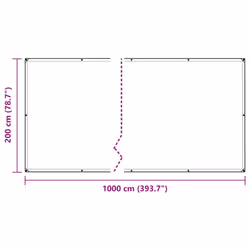 vidaXL Plant Cover with Eyelets 2x10 m PVC cover for garden bed crop cover - Additional view 8