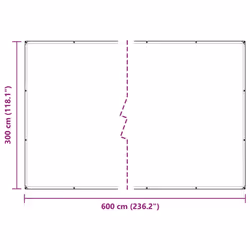 vidaXL Plant Cover with Eyelets 3x6 m PVC cover for garden bed crop cover - Additional view 9