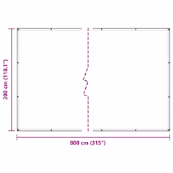 vidaXL Plant Cover with Eyelets 3x8 m PVC cover for garden bed crop cover - Additional view 9
