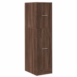 vidaXL Apothecary Cabinet Storage Cabinet Apothecary Cupboard Engineered Wood - brown oak, 30 x 41 x 118 cm - Additional view 2