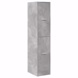 vidaXL Apothecary Cabinet Storage Cabinet Apothecary Cupboard Engineered Wood - concrete grey, 30 x 41 x 144.5 cm - Additional view 2
