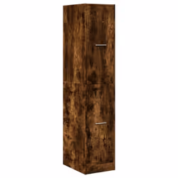 vidaXL Apothecary Cabinet Storage Cabinet Apothecary Cupboard Engineered Wood - smoked oak, 30 x 41 x 144.5 cm - Additional view 2