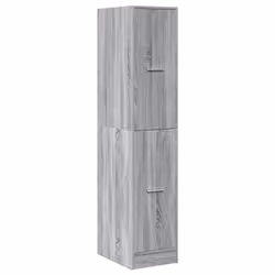 vidaXL Apothecary Cabinet Storage Cabinet Apothecary Cupboard Engineered Wood - grey sonoma, 30 x 41 x 144.5 cm - Additional view 2