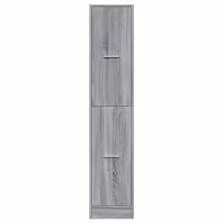 vidaXL Apothecary Cabinet Storage Cabinet Apothecary Cupboard Engineered Wood - grey sonoma, 30 x 41 x 144.5 cm - Additional view 4