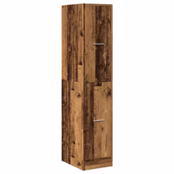 vidaXL Apothecary Cabinet Storage Cabinet Apothecary Cupboard Engineered Wood - old wood, 30 x 41 x 144.5 cm