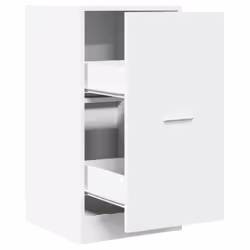 vidaXL Apothecary Cabinet Storage Cabinet Apothecary Cupboard Engineered Wood - white, 40 x 41 x 77.5 cm