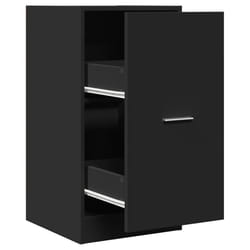 vidaXL Apothecary Cabinet Storage Cabinet Apothecary Cupboard Engineered Wood - black, 40 x 41 x 77.5 cm
