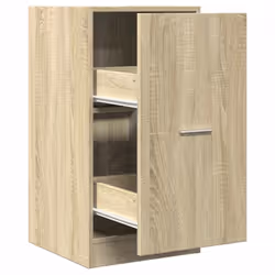 vidaXL Apothecary Cabinet Storage Cabinet Apothecary Cupboard Engineered Wood - sonoma oak, 40 x 41 x 77.5 cm