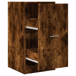 vidaXL Apothecary Cabinet Storage Cabinet Apothecary Cupboard Engineered Wood - smoked oak, 40 x 41 x 77.5 cm