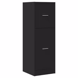 vidaXL Apothecary Cabinet Storage Cabinet Apothecary Cupboard Engineered Wood - black, 40 x 41 x 118 cm