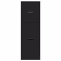vidaXL Apothecary Cabinet Storage Cabinet Apothecary Cupboard Engineered Wood - black, 40 x 41 x 118 cm - Additional view 4