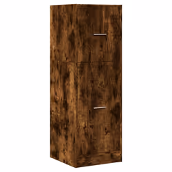 vidaXL Apothecary Cabinet Storage Cabinet Apothecary Cupboard Engineered Wood - smoked oak, 40 x 41 x 118 cm - Additional view 2