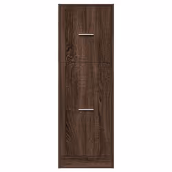 vidaXL Apothecary Cabinet Storage Cabinet Apothecary Cupboard Engineered Wood - brown oak, 40 x 41 x 118 cm - Additional view 4