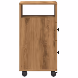 vidaXL Narrow Bathroom Cabinet & Wheels Cabinet Artisian Oak Engineered Wood - Additional view 4