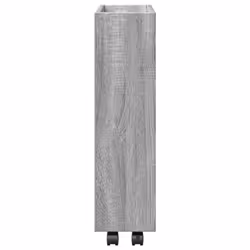 vidaXL Narrow Storage Trolley 3 Tier Rolling Cart Grey Sonoma Engineered Wood - Additional view 4