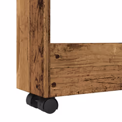 vidaXL Narrow Storage Trolley 3 Tier Bookcase Shelf Old Wood Engineered Wood - Additional view 6