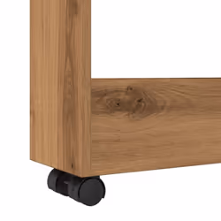 vidaXL Narrow Storage Trolley 3 Tier Rolling Cart Artisian Oak Engineered Wood - Additional view 6