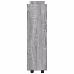 vidaXL Narrow Storage Trolley 3 Tier Bookcase Rolling Cart Engineered Wood - grey sonoma - Additional view 4