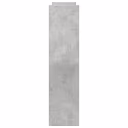 vidaXL Narrow Storage Trolley 4 Tier Rolling Cart Bookcase Engineered Wood - concrete grey - Additional view 4