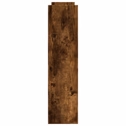 vidaXL Narrow Storage Trolley 4 Tier Rolling Cart Bookcase Engineered Wood - smoked oak - Additional view 4