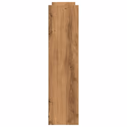 vidaXL Narrow Storage Trolley 4 Tier Rolling Cart Bookcase Engineered Wood - artisian oak - Additional view 4