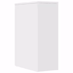 vidaXL Narrow Bathroom Cupboard with Wheels Cabinet Engineered Wood - white - Additional view 5