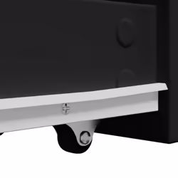 vidaXL Narrow Bathroom Cupboard with Wheels Cabinet Engineered Wood - black - Additional view 7