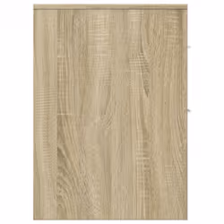 vidaXL Narrow Bathroom Cupboard with Wheels Cabinet Engineered Wood - sonoma oak - Additional view 4