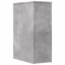 vidaXL Narrow Bathroom Cupboard with Wheels Cabinet Engineered Wood - concrete grey - Additional view 5