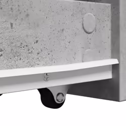 vidaXL Narrow Bathroom Cupboard with Wheels Cabinet Engineered Wood - concrete grey - Additional view 7