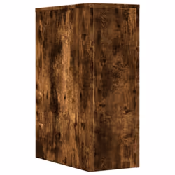 vidaXL Narrow Bathroom Cupboard with Wheels Cabinet Engineered Wood - smoked oak - Additional view 5