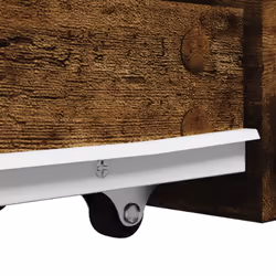 vidaXL Narrow Bathroom Cupboard with Wheels Cabinet Engineered Wood - smoked oak - Additional view 7