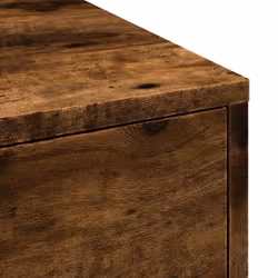 vidaXL Narrow Bathroom Cupboard with Wheels Cabinet Engineered Wood - smoked oak - Additional view 8