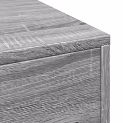 vidaXL Narrow Bathroom Cupboard with Wheels Cabinet Engineered Wood - grey sonoma - Additional view 8