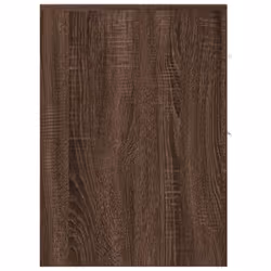 vidaXL Narrow Bathroom Cupboard with Wheels Cabinet Engineered Wood - brown oak - Additional view 4