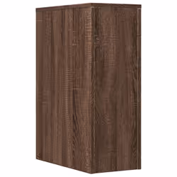 vidaXL Narrow Bathroom Cupboard with Wheels Cabinet Engineered Wood - brown oak - Additional view 5