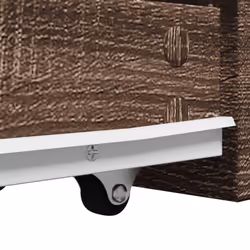 vidaXL Narrow Bathroom Cupboard with Wheels Cabinet Engineered Wood - brown oak - Additional view 7