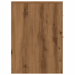 vidaXL Narrow Bathroom Cupboard with Wheels Cabinet Engineered Wood - artisian oak - Additional view 4