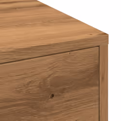 vidaXL Narrow Bathroom Cupboard with Wheels Cabinet Engineered Wood - artisian oak - Additional view 8