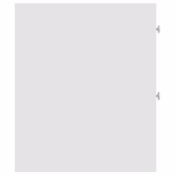 vidaXL Narrow Bathroom Cupboard with Wheels Cabinet Engineered Wood - white - Additional view 4
