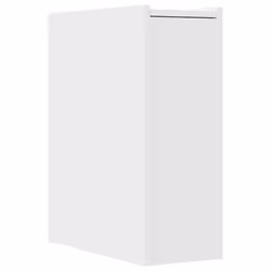 vidaXL Narrow Bathroom Cupboard with Wheels Cabinet Engineered Wood - white - Additional view 5