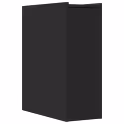 vidaXL Narrow Bathroom Cupboard with Wheels Cabinet Engineered Wood - black - Additional view 4