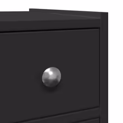 vidaXL Narrow Bathroom Cupboard with Wheels Cabinet Engineered Wood - black - Additional view 7