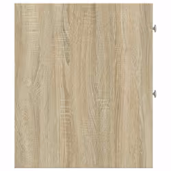 vidaXL Narrow Bathroom Cupboard with Wheels Cabinet Engineered Wood - sonoma oak