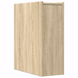 vidaXL Narrow Bathroom Cupboard with Wheels Cabinet Engineered Wood - sonoma oak - Additional view 4