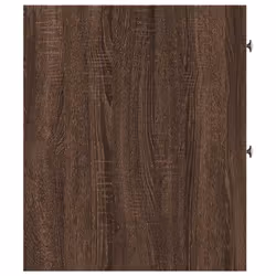 vidaXL Narrow Bathroom Cupboard with Wheels Cabinet Engineered Wood - brown oak - Additional view 4