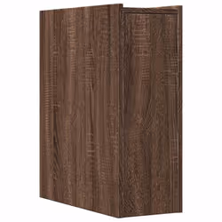 vidaXL Narrow Bathroom Cupboard with Wheels Cabinet Engineered Wood - brown oak - Additional view 5