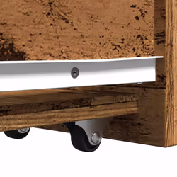 vidaXL Narrow Bathroom Cupboard with Wheels Cabinet Engineered Wood - old wood - Additional view 7